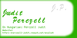 judit perczell business card